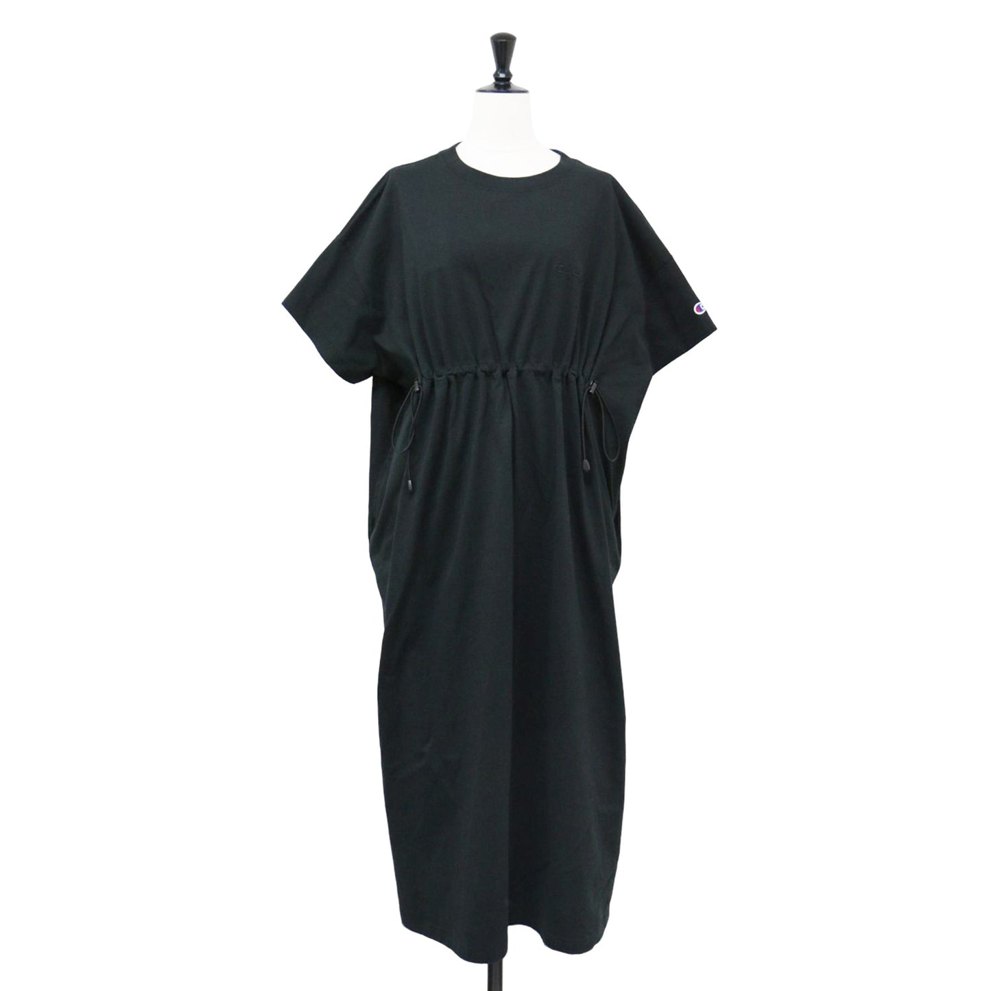24春夏 FREAK'S STORE 別注 ドローコード 半袖 ワンピース / CODE SHORT SLEEVE ONE PIECE ロング クルーネック カットソー素材 コットン