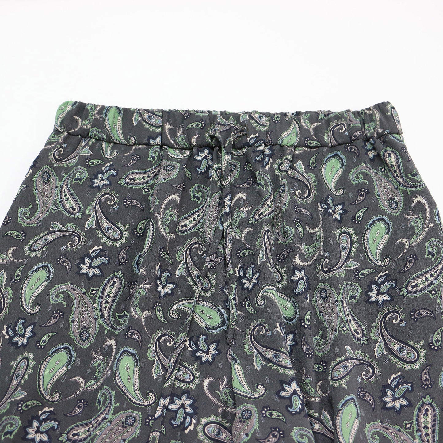 ペイズリー プリント イージーパンツ / Paisley Print Eazy Pants テーパード ウエストゴム 裾絞り