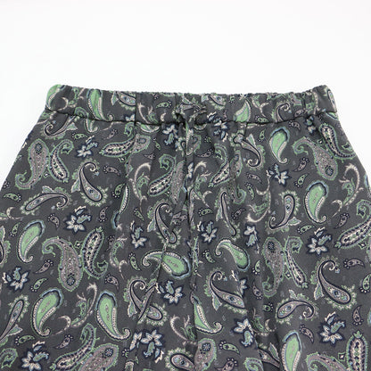 ペイズリー プリント イージーパンツ / Paisley Print Eazy Pants テーパード ウエストゴム 裾絞り