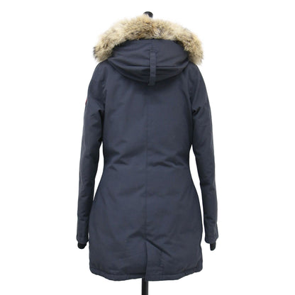 ヴィクトリアパーカー / VICTORIA PARKA 3037L ダウン コート ミドル丈 フード ファー ワッペン