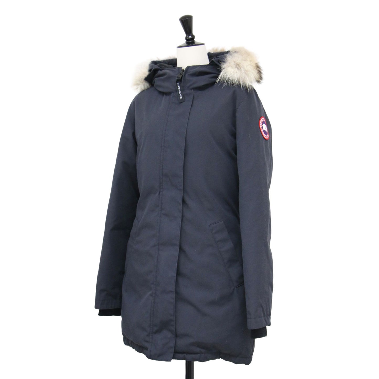 ヴィクトリアパーカー / VICTORIA PARKA 3037L ダウン コート ミドル丈 フード ファー ワッペン