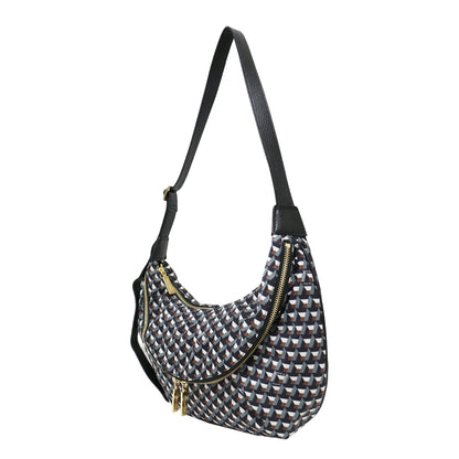 モノグラム柄 ショルダーバッグ / クロスボディ 肩掛け プリント ナイロン