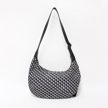 モノグラム柄 ショルダーバッグ / クロスボディ 肩掛け プリント ナイロン