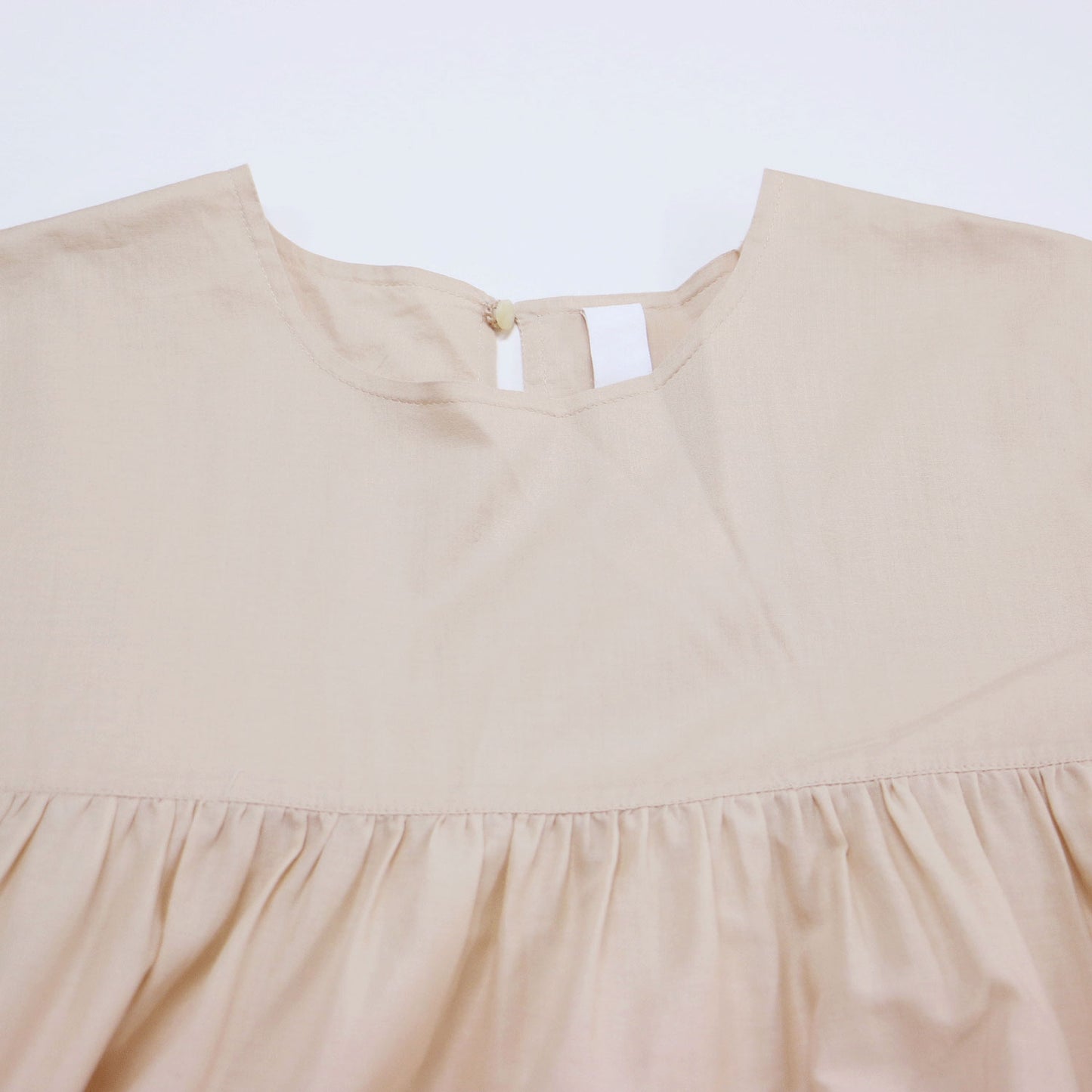 コットン ティアード ミディ ワンピース / ESSAOURIA DRESS クルーネック 長袖 Aライン