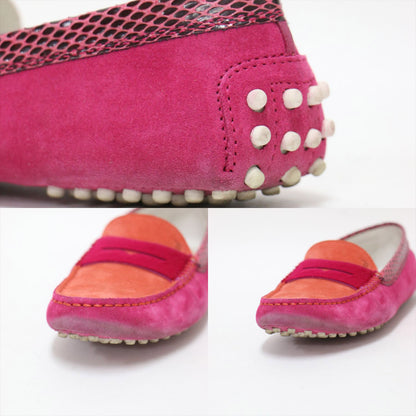 スウェード ドライビング シューズ / GOMMINI MOCASSINO ローファー スリッポン モカシン バイカラー