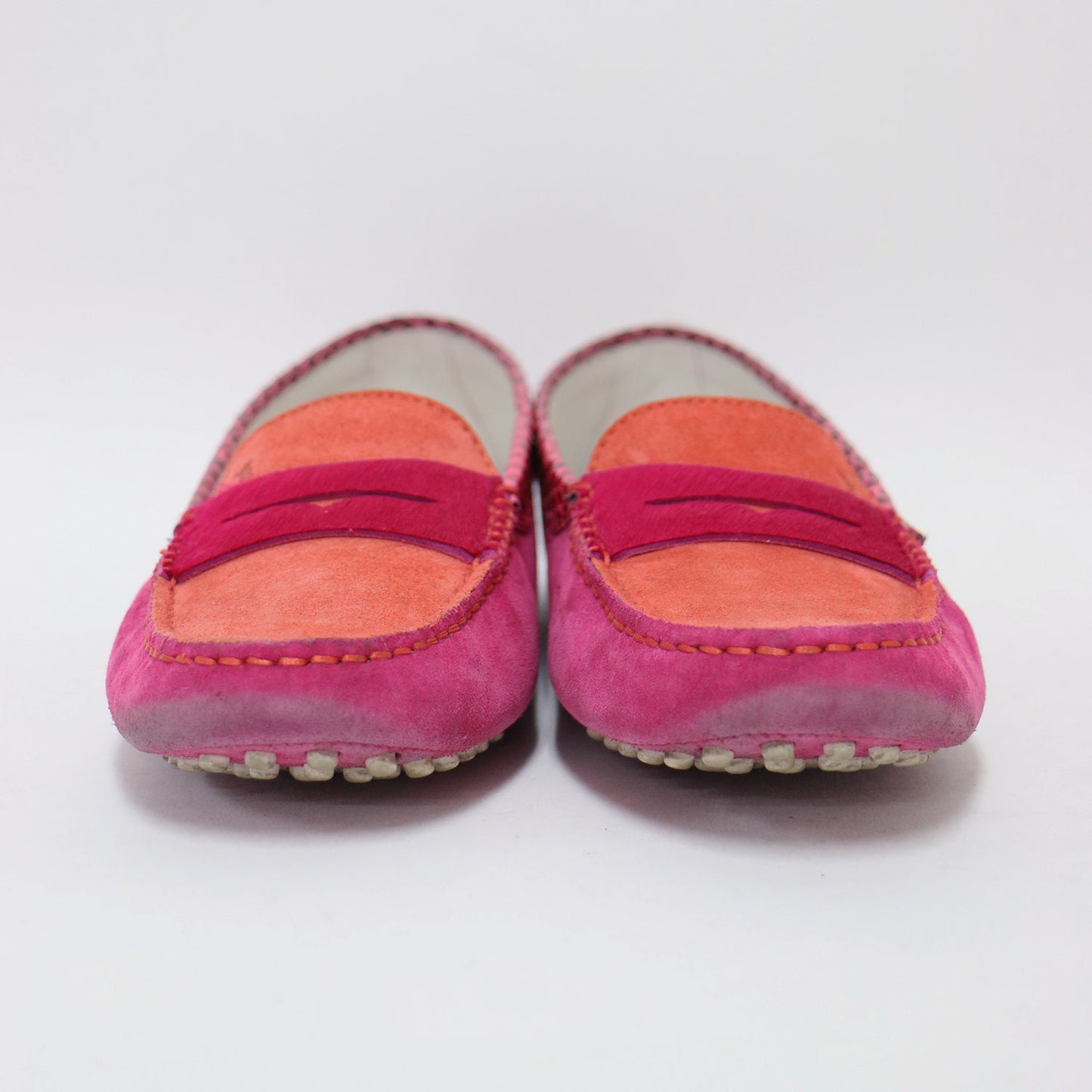 スウェード ドライビング シューズ / GOMMINI MOCASSINO ローファー スリッポン モカシン バイカラー