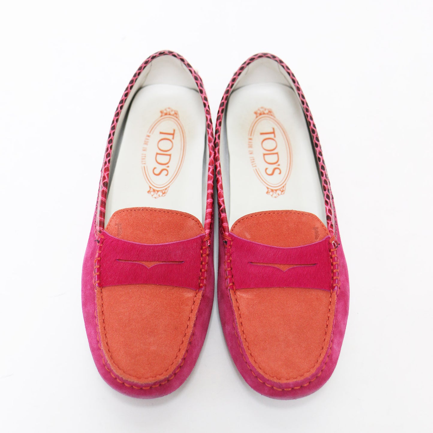スウェード ドライビング シューズ / GOMMINI MOCASSINO ローファー スリッポン モカシン バイカラー