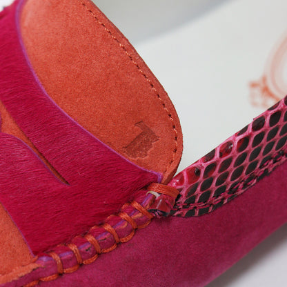 スウェード ドライビング シューズ / GOMMINI MOCASSINO ローファー スリッポン モカシン バイカラー