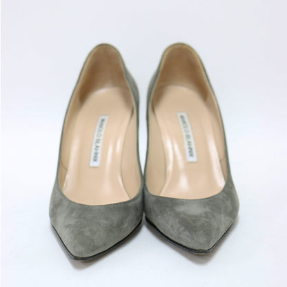 スウェード ハイヒール パンプス / ポンテッドトゥ ピンヒール レザー