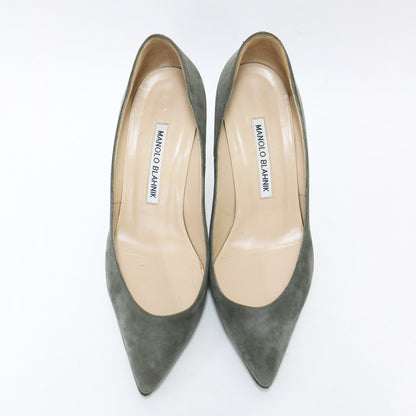 スウェード ハイヒール パンプス / ポンテッドトゥ ピンヒール レザー