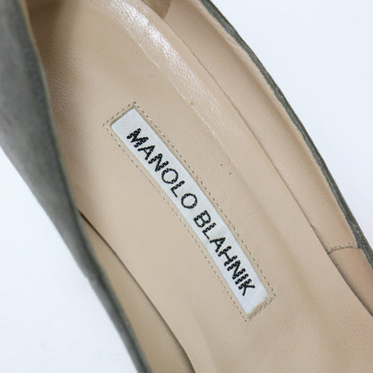 スウェード ハイヒール パンプス / ポンテッドトゥ ピンヒール レザー