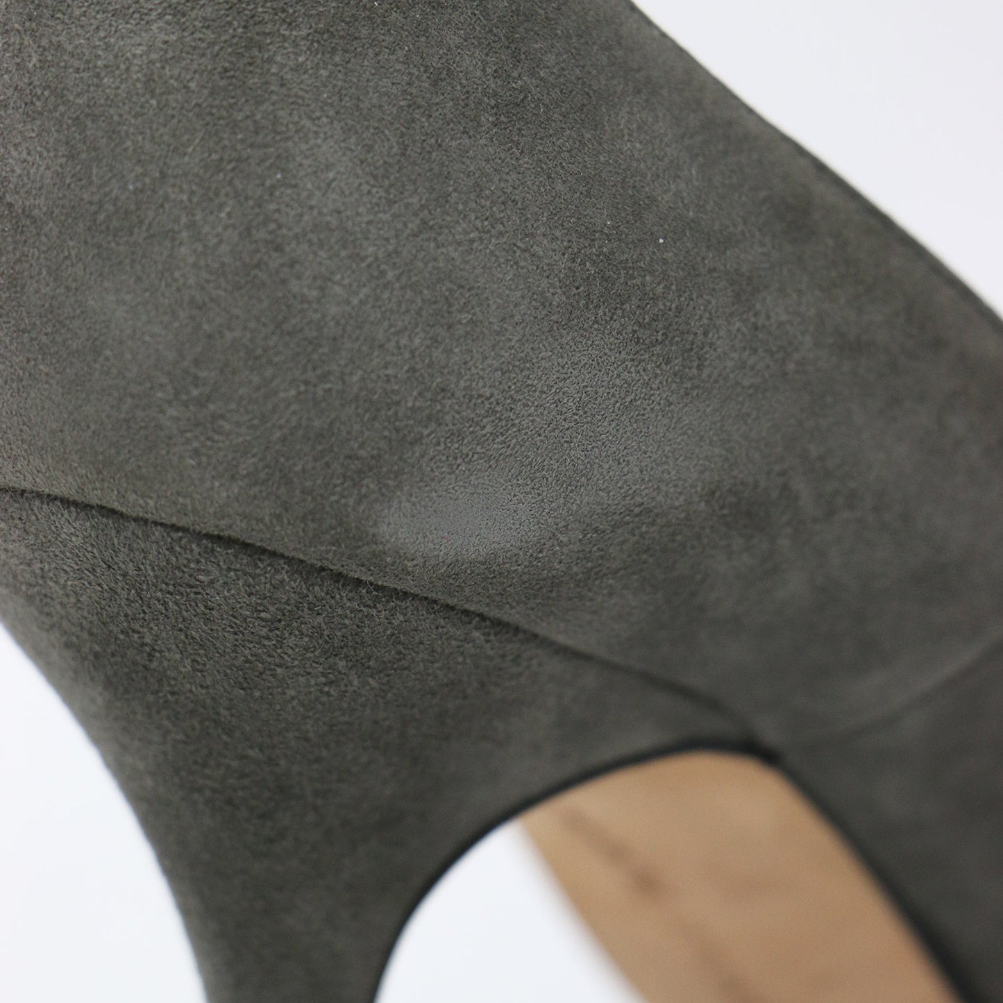 スウェード ハイヒール パンプス / ポンテッドトゥ ピンヒール レザー