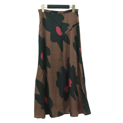 ビッグフラワー ロング スカート / Big Flower フレア 花柄