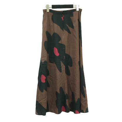 ビッグフラワー ロング スカート / Big Flower フレア 花柄