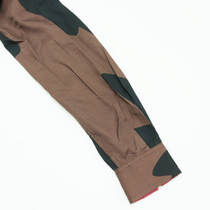 ビッグフラワー 長袖 シャツ / Big Flower ブラウス レギュラーカラー 花柄