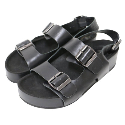 レザー ベルト サンダル / EXXY ウエッジソール バックストラップ ボリュームソール