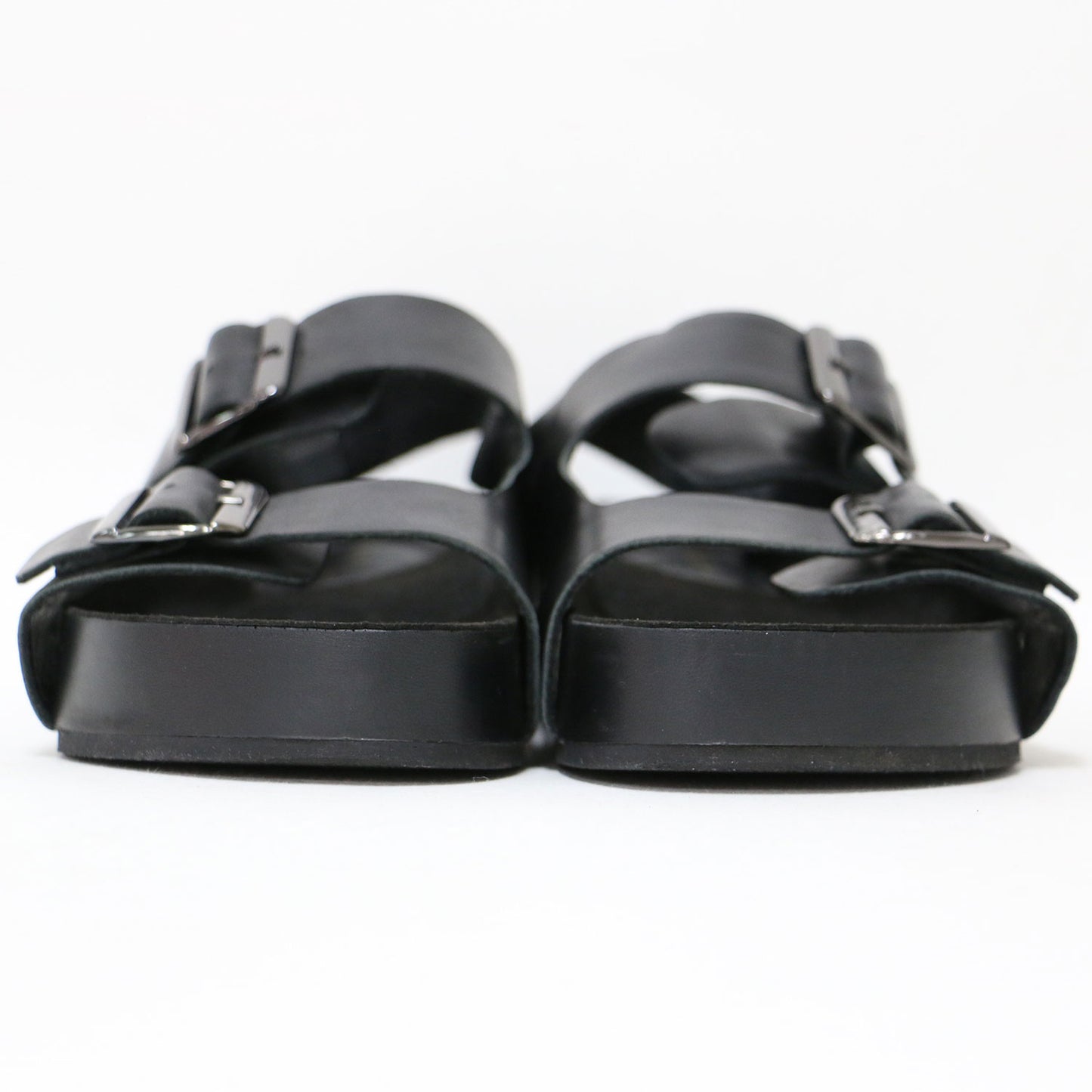 レザー ベルト サンダル / EXXY ウエッジソール バックストラップ ボリュームソール