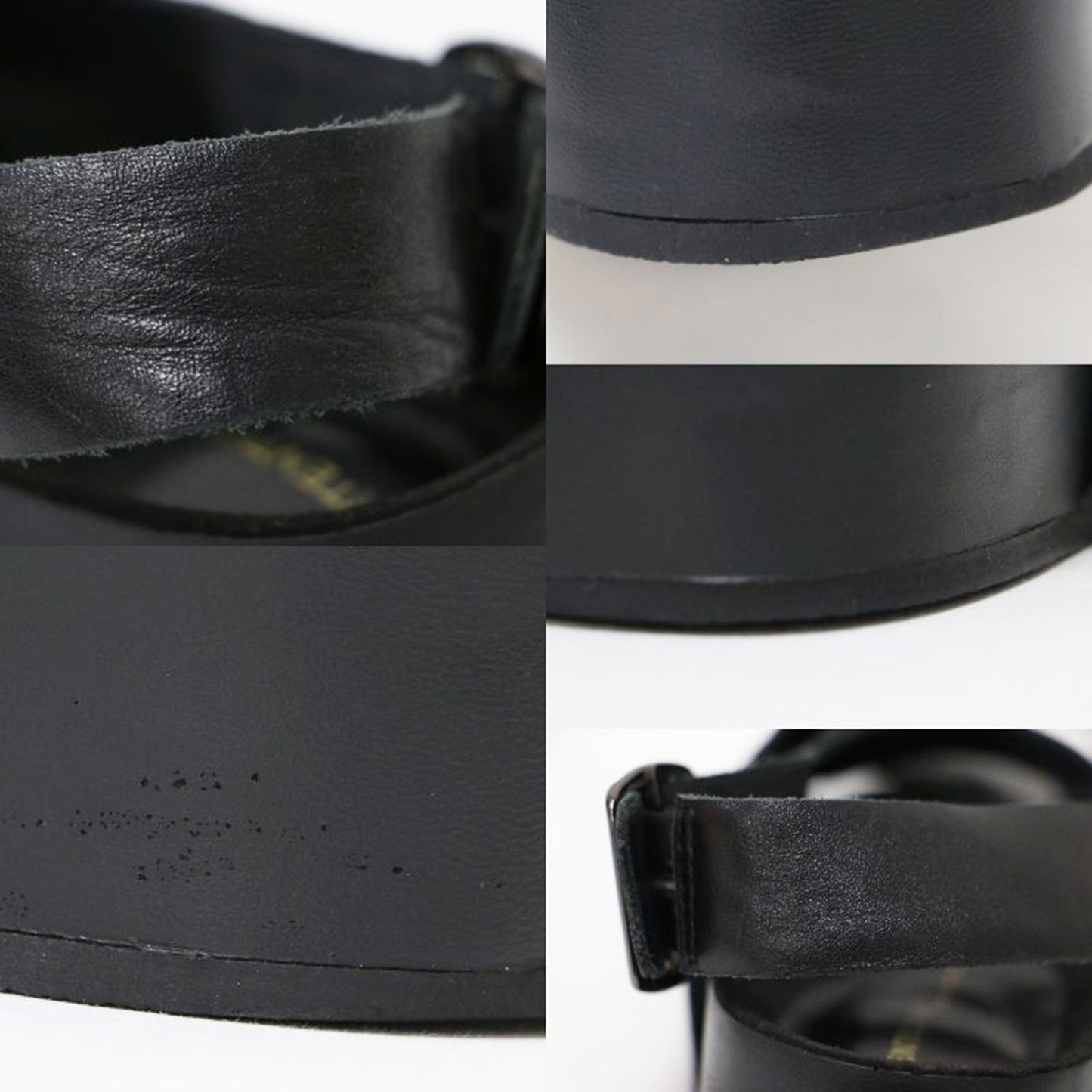 レザー ベルト サンダル / EXXY ウエッジソール バックストラップ ボリュームソール