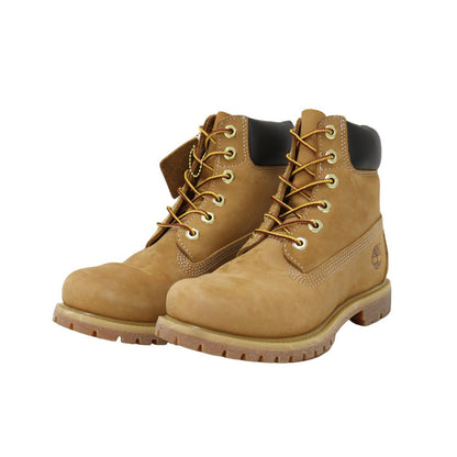 6インチ プレミアム ウォータープルーフ ブーツ / イエローブーツ レースアップ ヌバックレザー