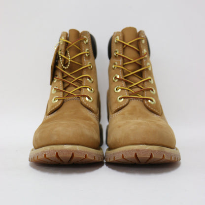 6インチ プレミアム ウォータープルーフ ブーツ / イエローブーツ レースアップ ヌバックレザー