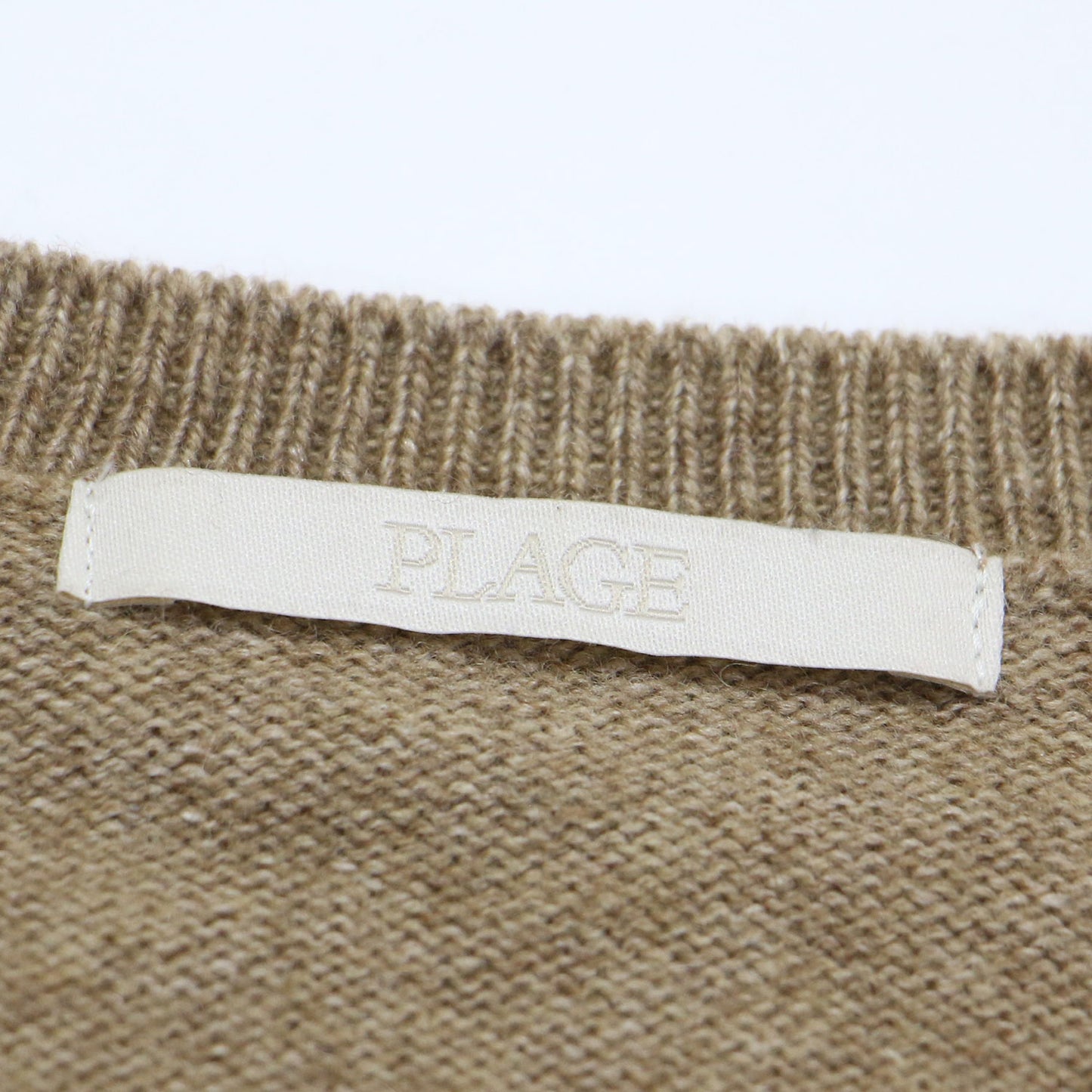 23秋冬 ウール カシミヤ シルク クルーネック カーディガン / ニット ショート丈 長袖