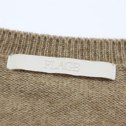 23秋冬 ウール カシミヤ シルク クルーネック カーディガン / ニット ショート丈 長袖