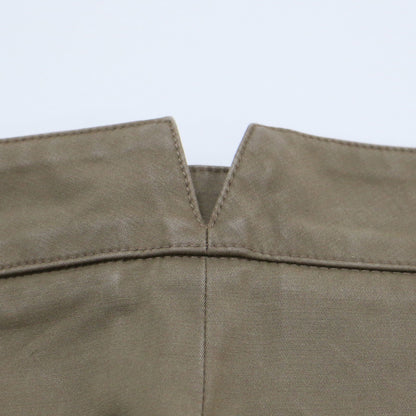 ワイド クロップド パンツ / センターピンタック ハイウエスト ストレッチ コットン