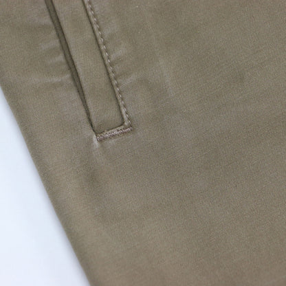 ワイド クロップド パンツ / センターピンタック ハイウエスト ストレッチ コットン