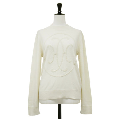 24秋冬 Hリフト カシミヤ ロングスリーブ ニット / プルオーバー クルーネック 長袖