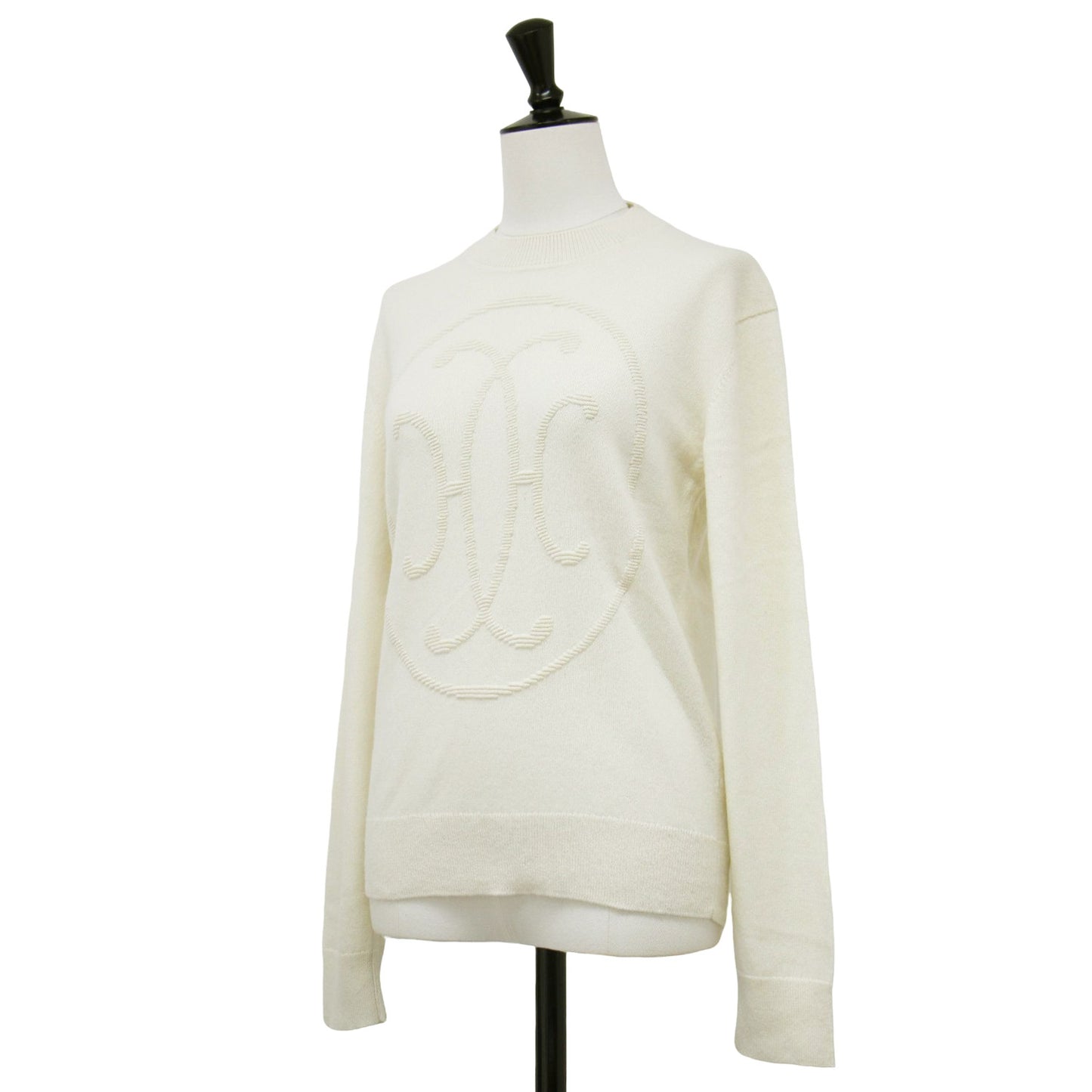 24秋冬 Hリフト カシミヤ ロングスリーブ ニット / プルオーバー クルーネック 長袖