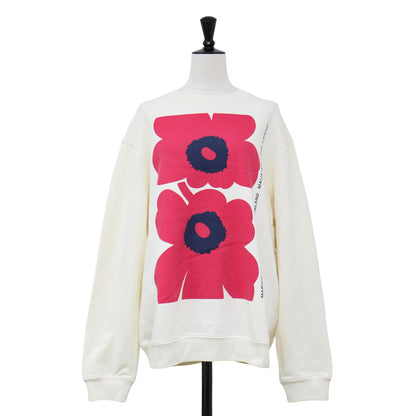 24春夏 ウニッコ プリント スウェット / Unikko Loisto Placement sweatshirt クルーネック 長袖 裏毛 フラワー コットン