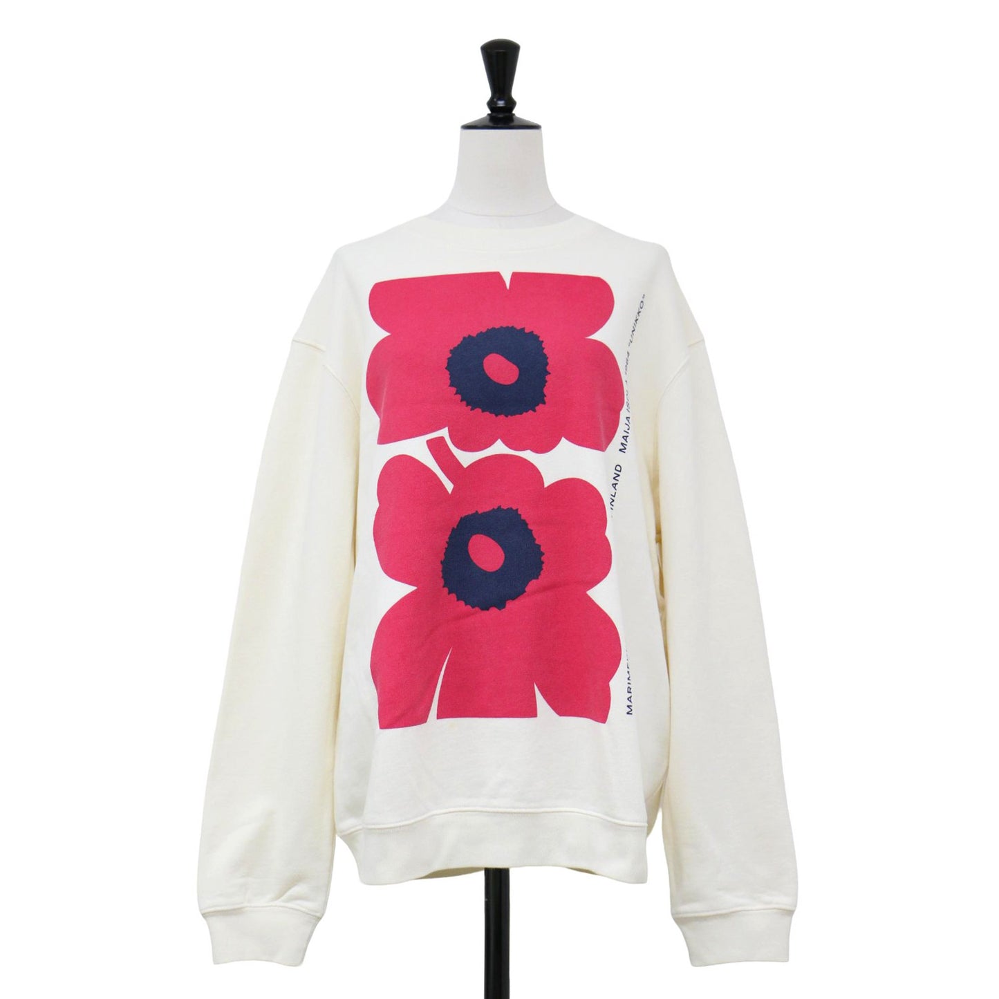 24春夏 ウニッコ プリント スウェット / Unikko Loisto Placement sweatshirt クルーネック 長袖 裏毛 フラワー コットン