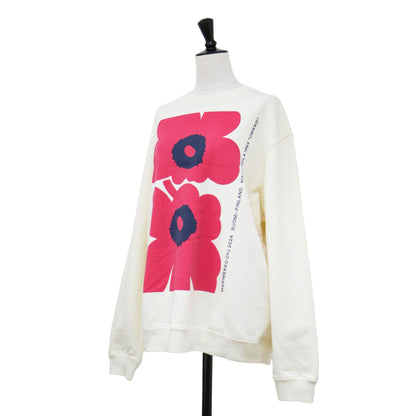 24春夏 ウニッコ プリント スウェット / Unikko Loisto Placement sweatshirt クルーネック 長袖 裏毛 フラワー コットン