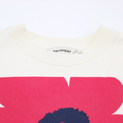 24春夏 ウニッコ プリント スウェット / Unikko Loisto Placement sweatshirt クルーネック 長袖 裏毛 フラワー コットン