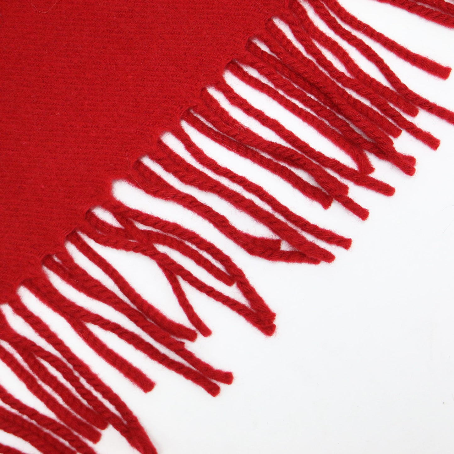 ウール ストール / マフラー 大判 フリンジ タグ