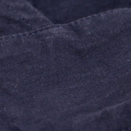 コットン ヘンプ ラップ ワンピース / ジャンパースカート Vネック ロング ノースリーブ タック Aライン