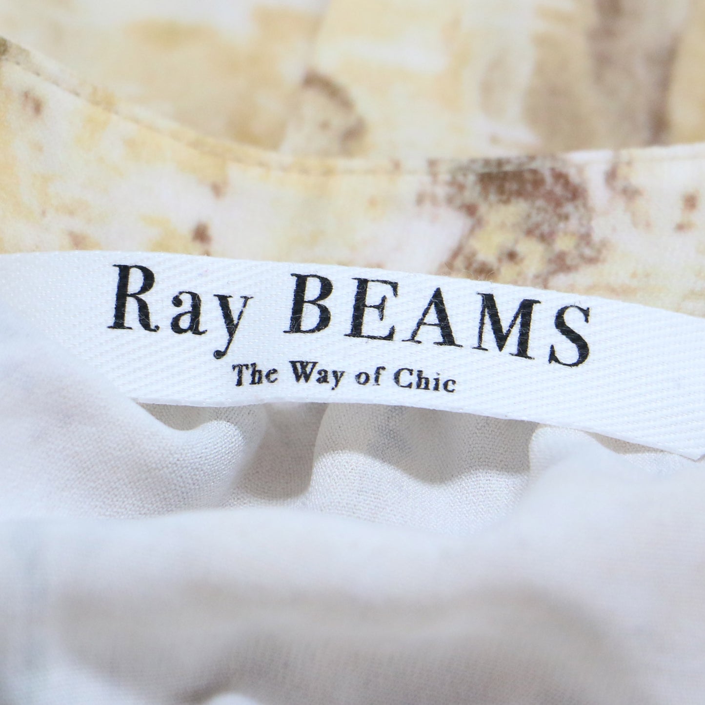 プリント プリーツ ノースリーブ ワンピース / ロング ノースリーブ 総柄