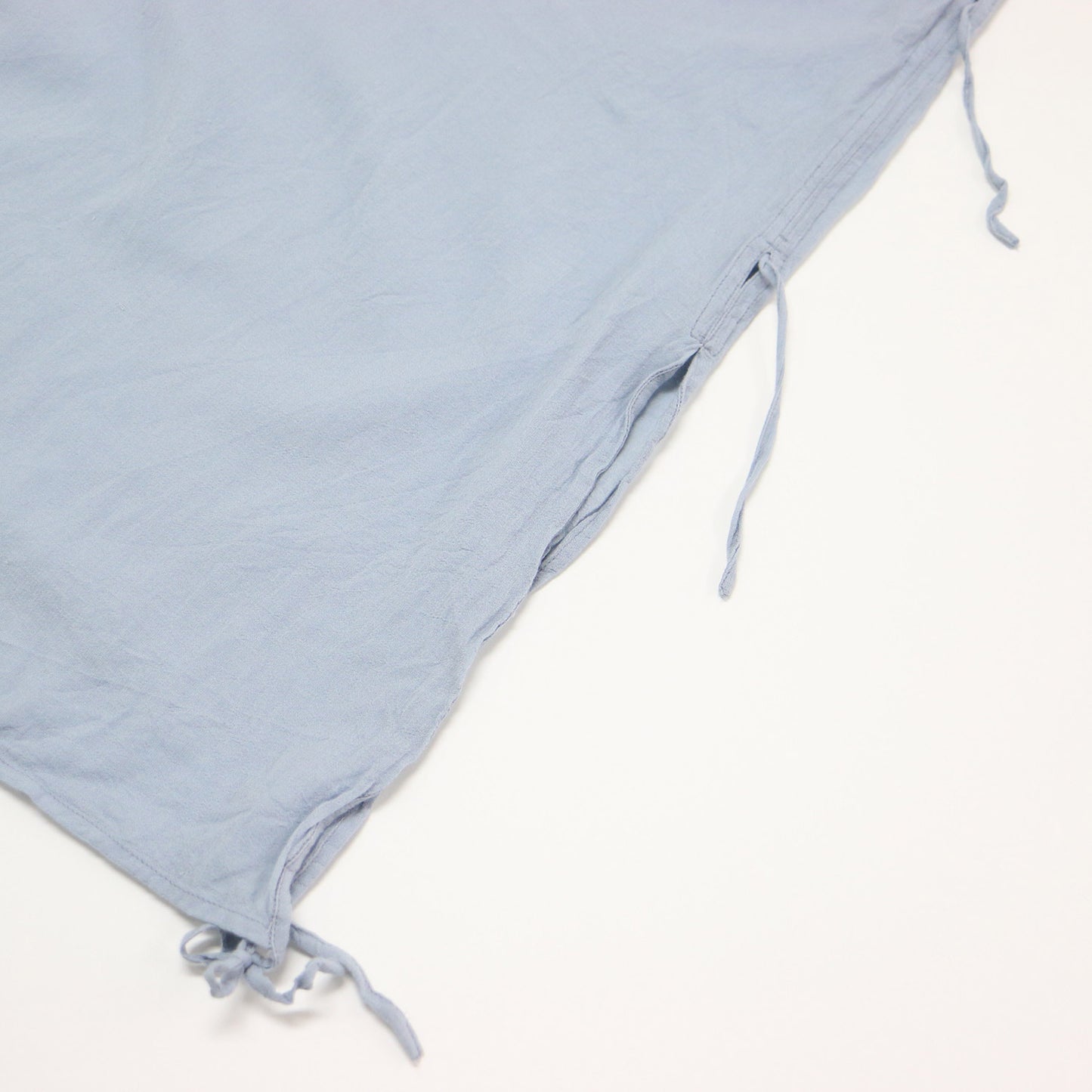 シアー クルーネック チュニック ブラウス / Adjustable Crew ロング丈 長袖
