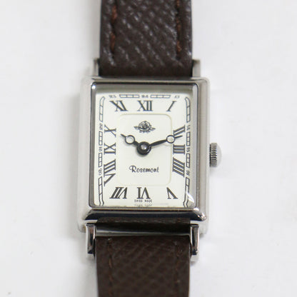 レザー ベルト 腕時計 / リストウォッチ スクエア クオーツ