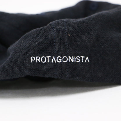 ロゴ 刺繍入り キャップ / 帽子 リネン