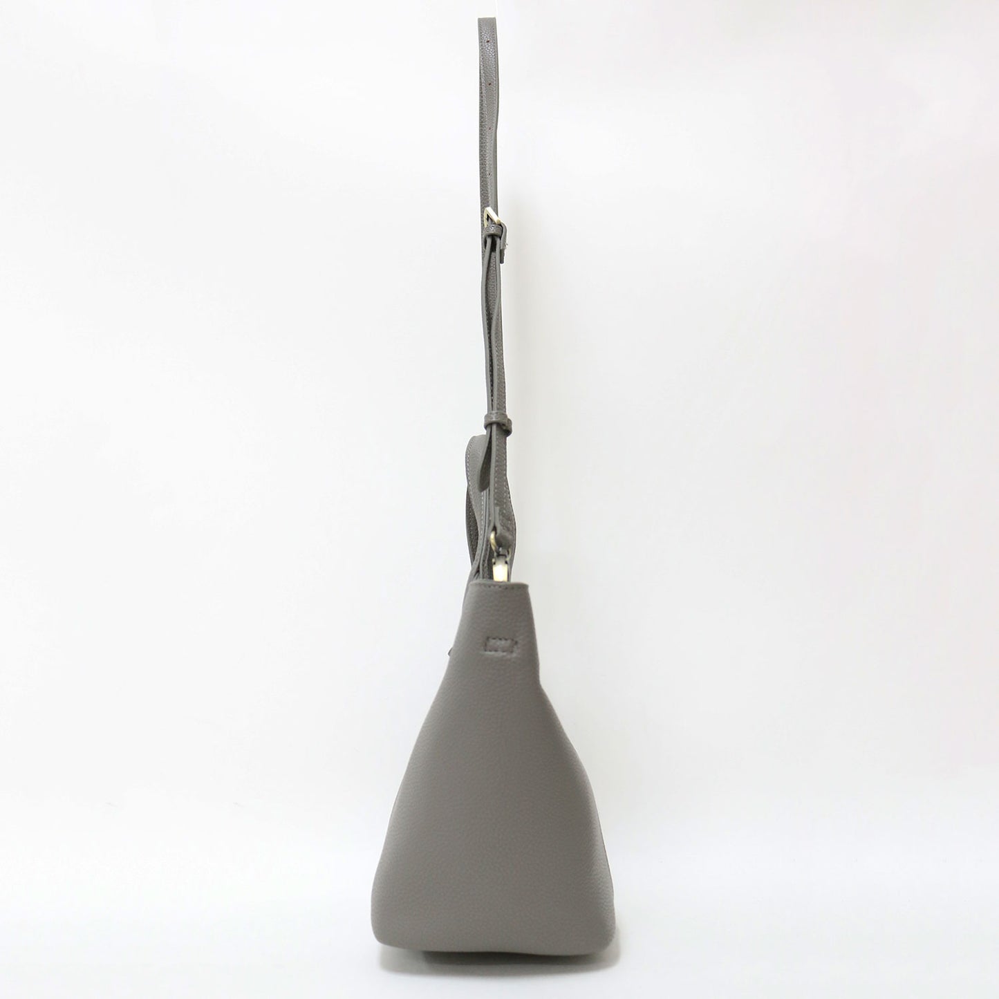 2WAY バケット トートバッグ / ショルダーバッグ フェイクレザー