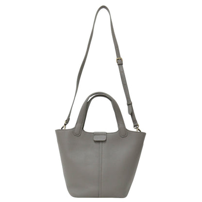 2WAY バケット トートバッグ / ショルダーバッグ フェイクレザー