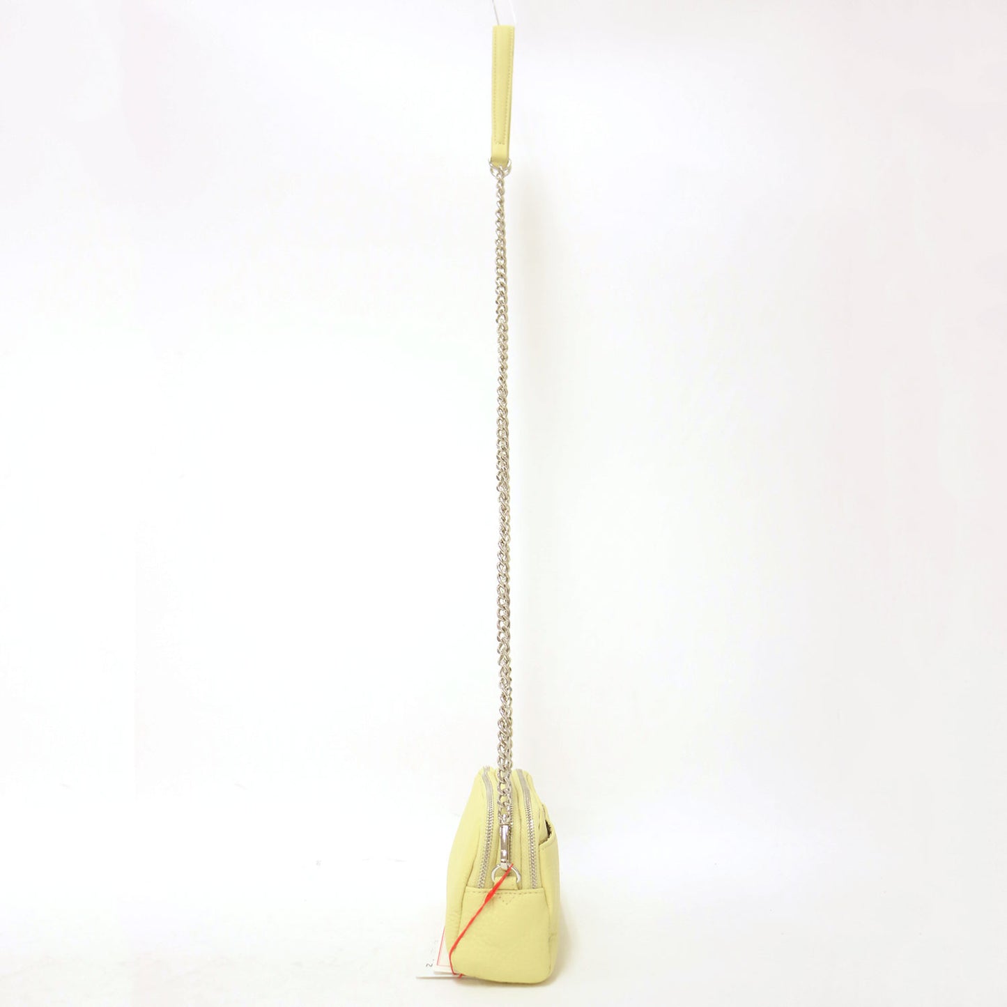 25春夏 チェーンストラップ マルチポケット ポーチ / ポシェット ショルダーバッグ レザー 本革 牛革