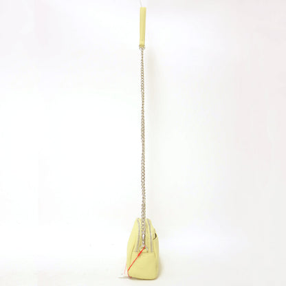 25春夏 チェーンストラップ マルチポケット ポーチ / ポシェット ショルダーバッグ レザー 本革 牛革