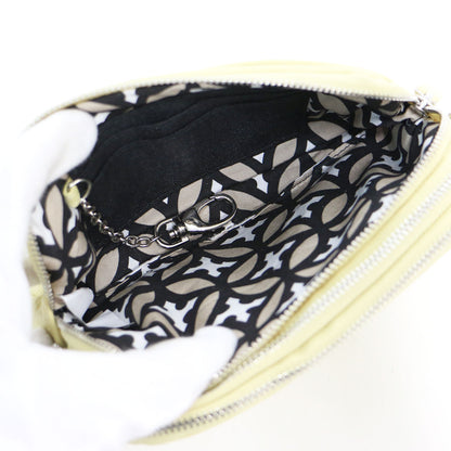 25春夏 チェーンストラップ マルチポケット ポーチ / ポシェット ショルダーバッグ レザー 本革 牛革