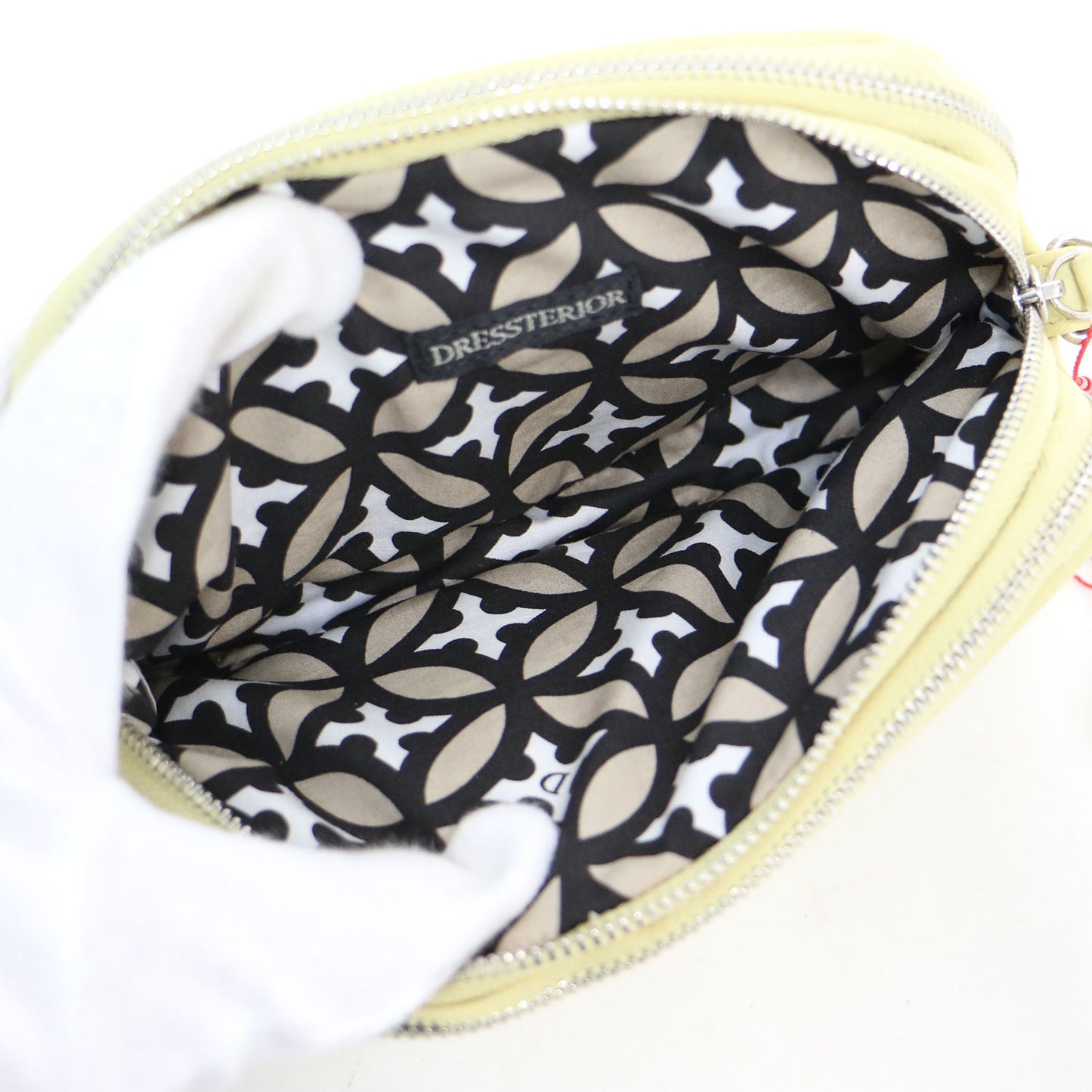 25春夏 チェーンストラップ マルチポケット ポーチ / ポシェット ショルダーバッグ レザー 本革 牛革