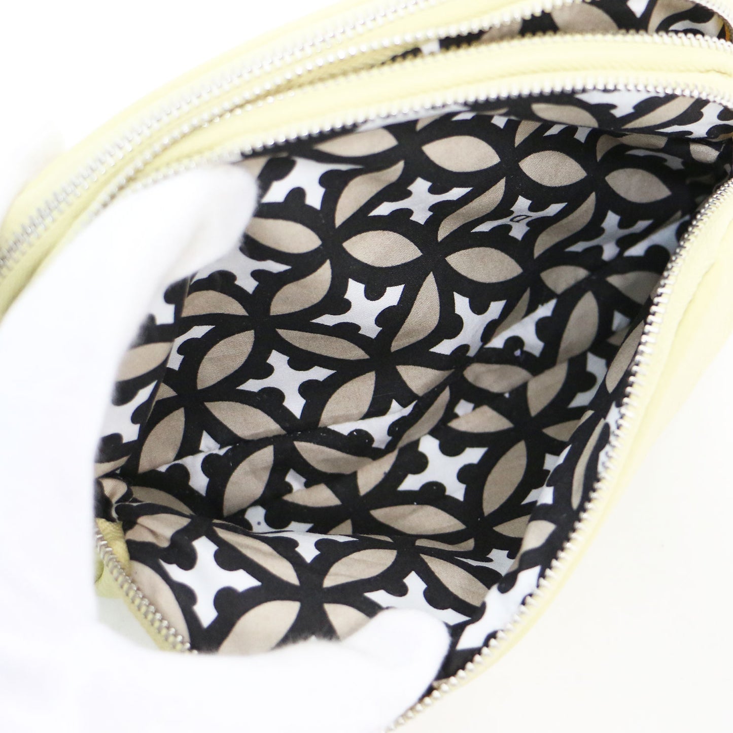 25春夏 チェーンストラップ マルチポケット ポーチ / ポシェット ショルダーバッグ レザー 本革 牛革