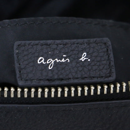 カウレザー 2WAY ボストン バッグ / ショルダーバッグ ハンドバッグ メタルロゴ 肩掛け 斜め掛け