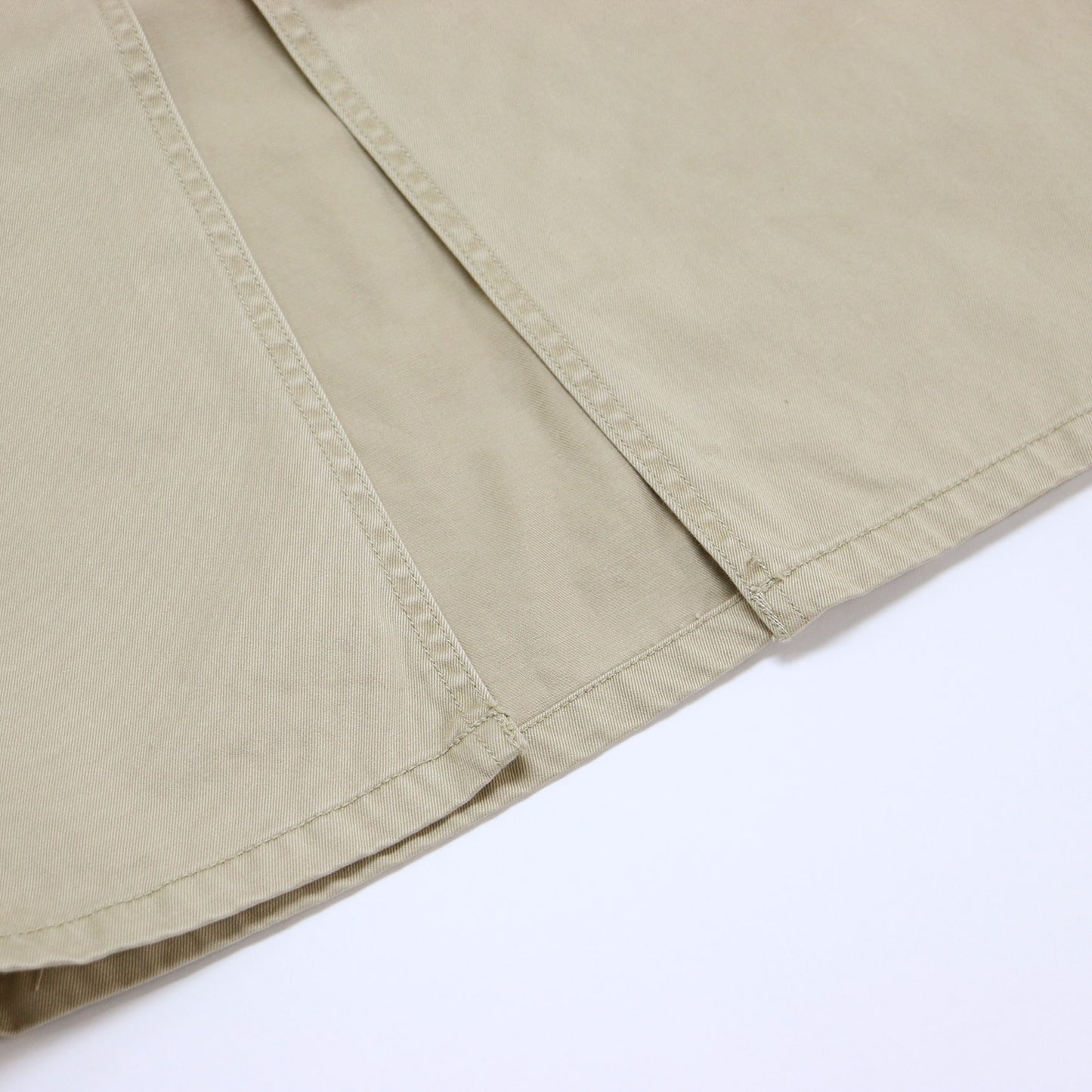 チノ スカート / ロング丈 Iライン スリット コットン