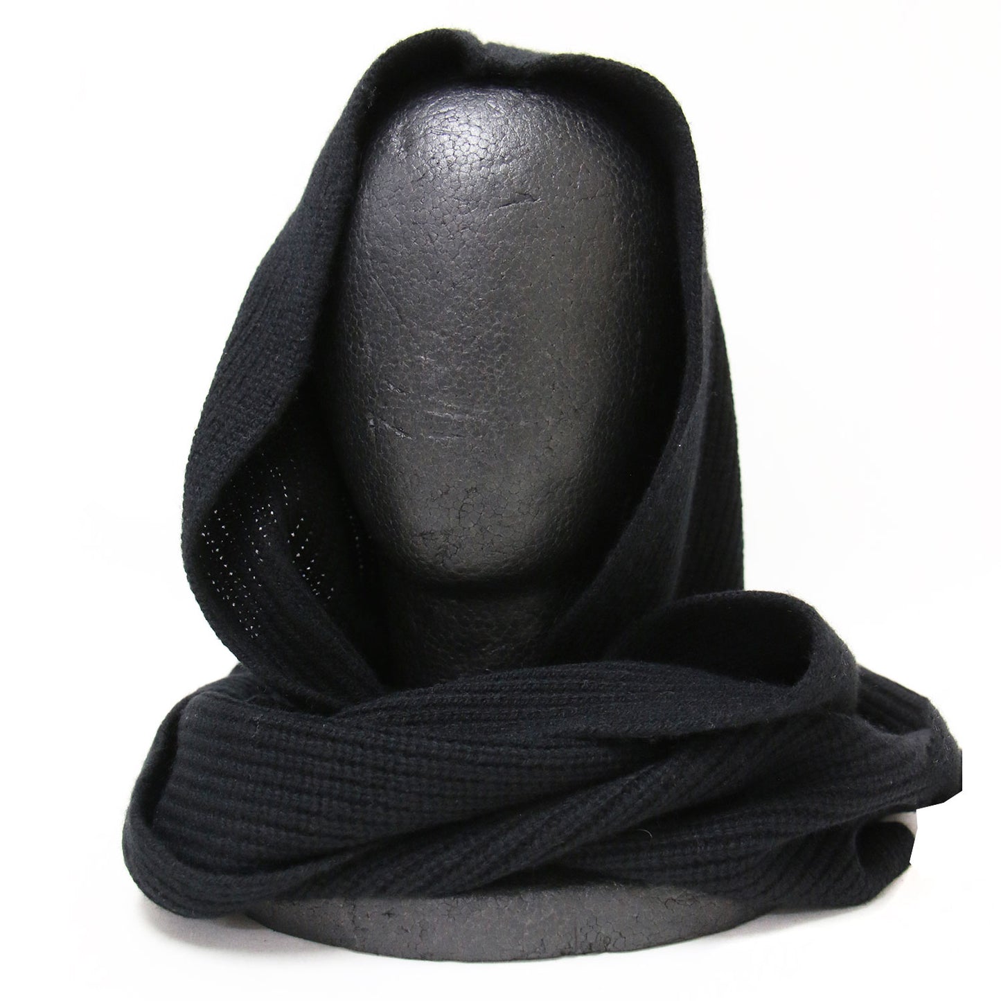 23秋冬 フーディー ストール / hoodie scarf スカーフ マフラー フード リブ編み ウール